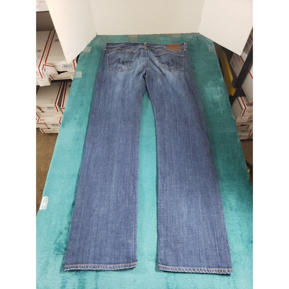 Adriano Goldschmied Jeans Size 36x36 Mens Blue Pants Stretch Protege Straight - Picture 10 of 13